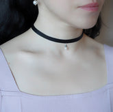 Two Style Black Choker Necklace